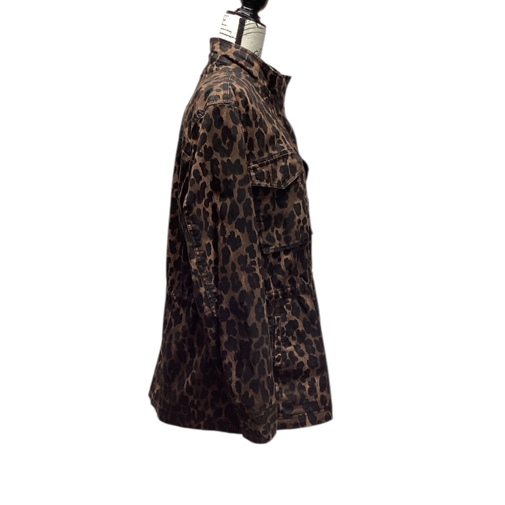 Style & Co leopard print Military jacket Size Extra Large - Picture 8 of 15